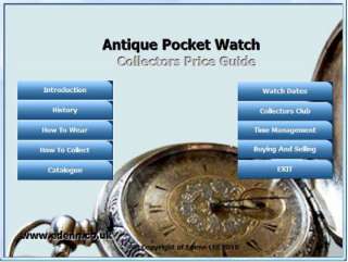 Antique Pocket Watch Collectors Price Guide, Catalogue  