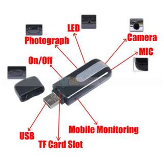   Spy Hidden DVR Video Recorder USB HD Camera Cam Motion Detector Black