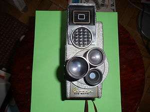   EYE MATIC TRIPLE LENS AUTOMATIC 8mm MOVIE CAMERA, USA MADE, RARE FIND