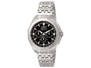    Mens Invicta Stainless Steel Chronograph Tachymeter Watch 