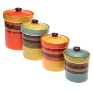 Sedona Earthenware 4 pc. Canister Set.Opens in a new window