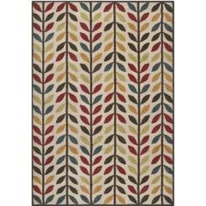   Monterey   MTR 1016 Area Rug   67 Round   White, Red