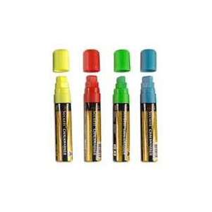   Chalk Blackboard Marker Assorted Set of 4   Thick Tip