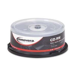 Innovera Cd Rw Discs, 700Mb/80Min, 12X, W/Slim Cases, Blank Surface 