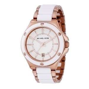 Michael Kors MK5261 Rose Goldtone White Acrylic Watch  