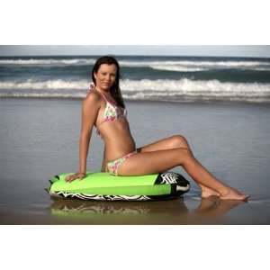 Surfster Blade Pro Inflatable Bodyboard / Boogie Board (Green) with 