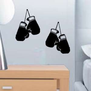  StikEez Black Small Hanging Boxing Gloves 2 Pack Fun Wall 