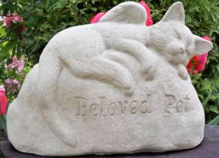 Cat angel concrete pet monument garden statue memorial  