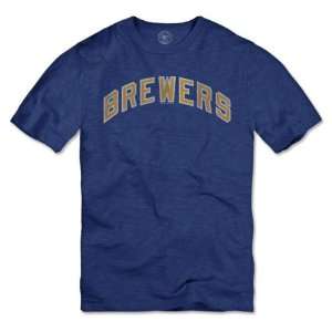  Milwaukee Brewers 47 Brand Bleacher Blue Arch Vintage 