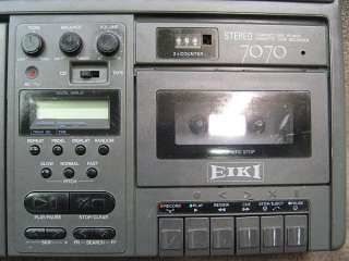 Eiki 7070A CD Player Cassette Recorder Combo *WORKS*  