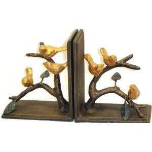   Pair of Bookends Cast Iron with a Bronze Finish 