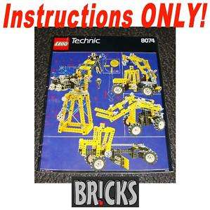 INSTRUCTIONS ONLY LEGO 8074 UNIVERSAL SET w/FLEX SYSTEM  