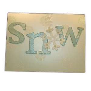  White Snow Christmas Burgoyne Card 