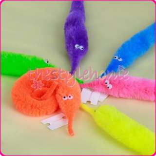 Magic Twisty Worm Fuzzy Wigglee Moving Trick Kids Toy  