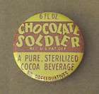 chocolate soldier fridge magnet bottle cap soda sign milk cola