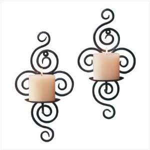  Scrollwork Candle Sconces