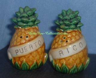 Salt Pepper   Pineapple   Puerto Rico   Ceramic  