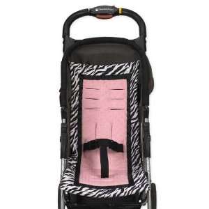   Print and Pink Minky Dot Baby Stroller Pad Seat Cover Liner Baby
