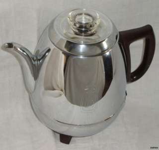 Vintage GE Art Deco 9 Cup POT Belly COFFEE Pot Maker Percolator  