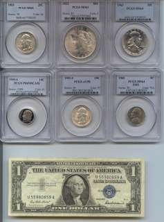 Really Nice Graded US Coin Collection Silver Dollar All Mint State No 