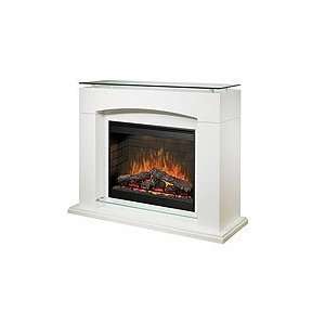   Laguna Electric Fireplace Heater   Gloss White