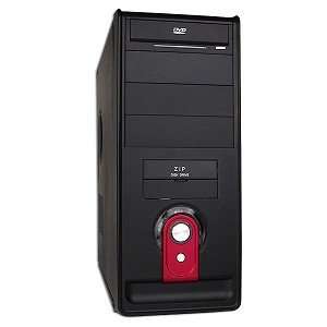  10 Bay ATX Computer Case w/300W PSU & Red LED (Black 