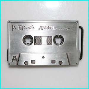  NICE Tape Cassette Music Mens Belt Buckle MU 026WH 