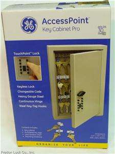 GE Access Point Key Cabinet Keyless Lock Holds 30 Keys  