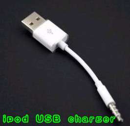 USB Sync Cord Charger iPod Shuffle 3rd 5th 6th Cables connection line 