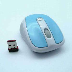 New Optical Wireless Cordless Mouse For PC Laptop Blue  