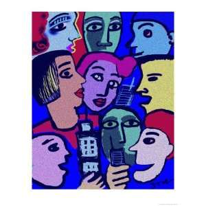  Chit Chat Giclee Poster Print by Diana Ong, 42x56