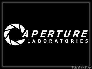 Aperture Lab Half Life Video Game Decal Sticker (2x)  