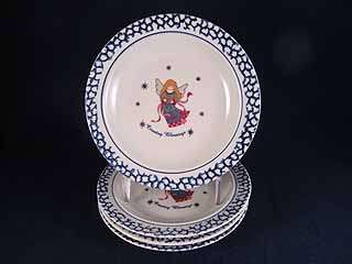 Country Blessings Angel Stoneware Bread Butter Plate  