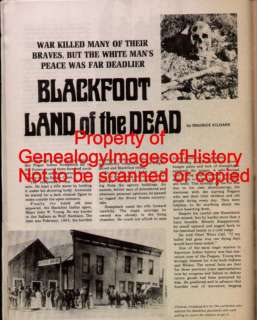 Indian Agent John W. Young   Blackfoot   Land Of The Dead  