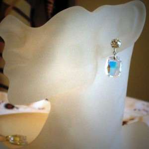 Swarovski crystal drop earrings clear crystalAB  