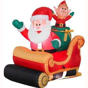  3.5 Ft.   Gemmy Christmas Airblown Inflatable   Santa 