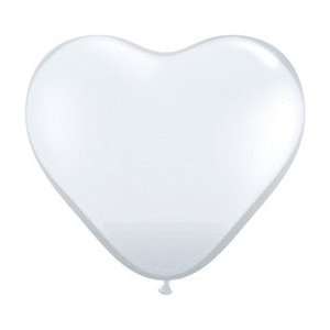  Mayflower Balloons 6594 11 Inch Diamond Clear Heart Latex 