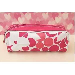  Clinique lovely pink and white flower cosmetic bag Beauty