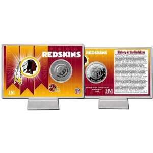    Washington Redskins Team History Silver Coin Card 