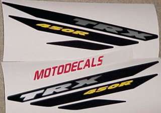 Sticker Decal Kit For TRX450R TRX 450R TRX450 fenders  