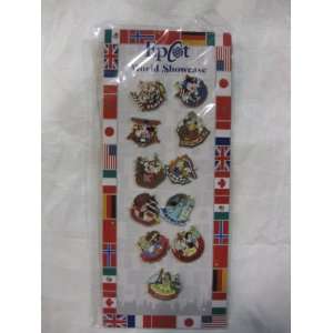  11 Piece Disney Pin Collectors Series Set Epcot World 