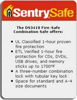   Black Fire Safe 1.2 Cubic Foot Combination Safe
