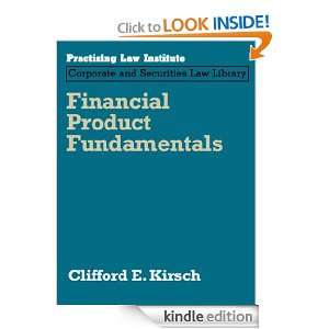 Financial Product Fundamentals (November 2011 Edition) (Practising Law 