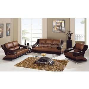  Global Furniture 982 Tan/ Brown Modern Living Room Set 982 