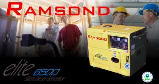 RAMSOND PORTABLE 6500 W 6.5 KW SILENT DIESEL GENERATOR  