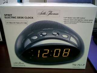   Thomas TSI 751 P Spirit Electric Desk Digital Alarm Clock NIB  