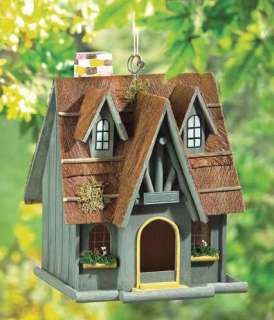 Fairy Tale Cottage Wood Birdhouse  