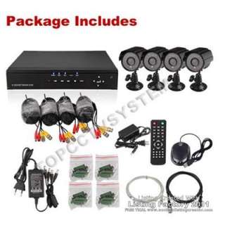   Security Camera Surveillance Video System 4ch Kit for DIY CCTV Systems