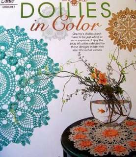 Crochet Doilies In Color Brand New From Annies Attic Nine Patterns 