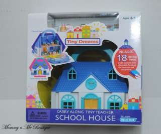 Tiny Dreams Carry Along Tiny Teacher School Doll House  